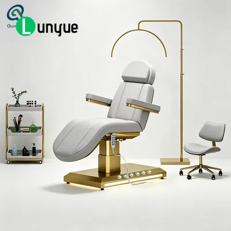 Luxury Skincare And Spa - Luxury Custom Electric Beauty Bed Gold