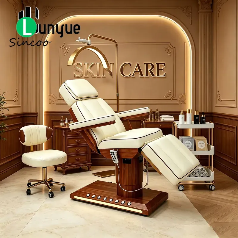 Luxury Skincare And Spa - 3 Motor Electric Facial Massage Bed